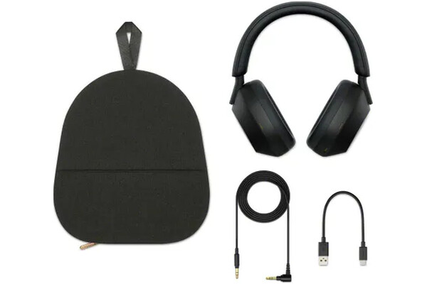Słuchawki Sony WH1000XM5B Nauszne Bezprzewodowe czarny