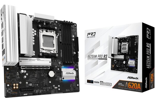 Płyta główna ASrock A620A Pro RS Socket AM5 AMD A620A DDR5 microATX