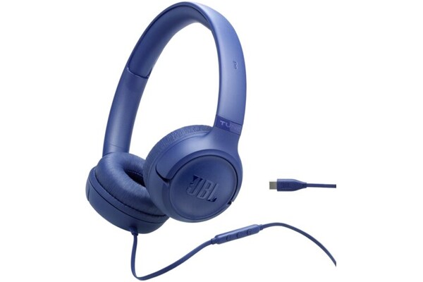 Słuchawki JBL Tune 530 Nauszne Przewodowe niebieski