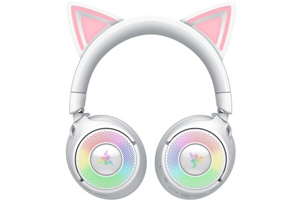 Słuchawki Razer Kraken KItty Edition V3 Pro Nauszne Przewodowe biało-różowy