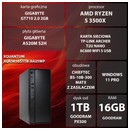 XQUANTUM XQR5R16S1TB-XA35WP AMD Ryzen 5 16GB DDR4 NVIDIA GeForce GT 710 2GB 1TB SSD Windows 11 Professional