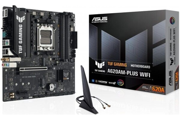Płyta główna ASUS A620AM Plus TUF Gaming WiFi Socket AM5 AMD A620 DDR5 microATX
