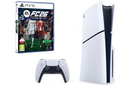Konsola Sony PlayStation 5 Slim 1TB biało-czarny + EA Sports FC 26 + pad bezprzewodowy DualSense