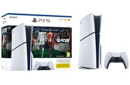 Konsola Sony PlayStation 5 Slim biało-czarny + Astros Playroom|EA Sports FC 26