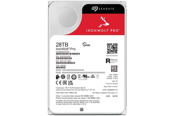 Dysk wewnętrzny Seagate Ironwolf HDD SATA (3.5") 28TB