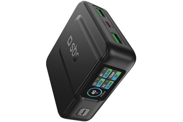 Powerbank SBS TEBBTFT10000PDK 10000mAh 35.0W czarny