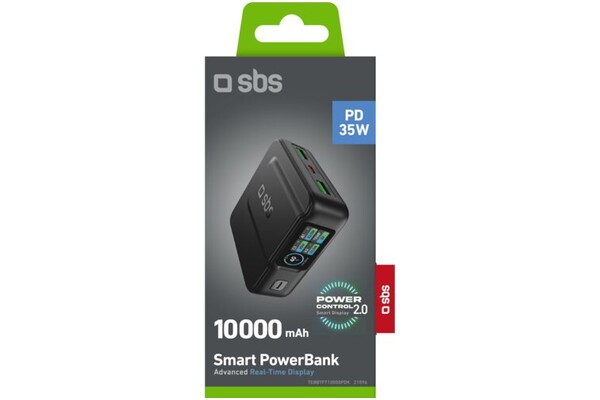 Powerbank SBS TEBBTFT10000PDK 10000mAh 35.0W czarny