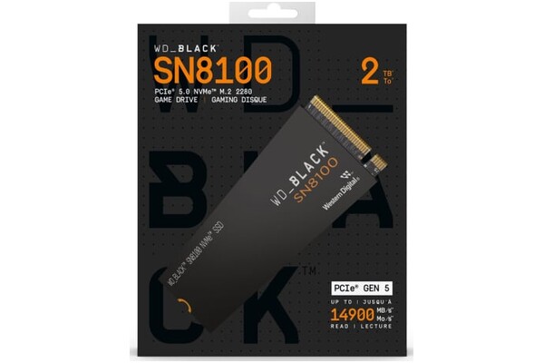 Dysk wewnętrzny SanDisk SN8100 Black SSD M.2 NVMe 2TB
