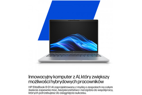 Laptop HP EliteBook 8 14.0" Intel Core Ultra 7 255U Intel 24GB 512GB SSD Windows 11 Professional srebrno-lodowiec