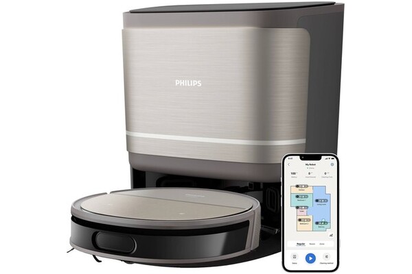 Odkurzacz Philips XU910010 Aqua 9000 robot sprzątający z pojemnikiem szaro-czarny
