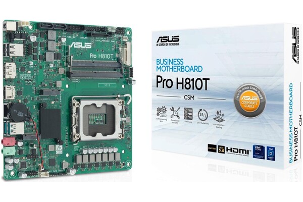 Płyta główna ASUS H810T Pro Socket 1851 Intel H810 DDR5 Mini-ITX