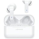 Słuchawki USAMS BHULY06 Douszne Przewodowe biały