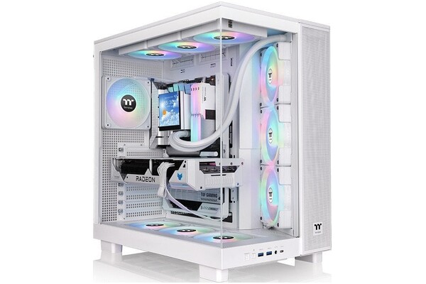 Obudowa PC Thermaltake 38 View TG Midi Tower biały