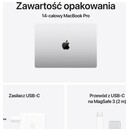 Laptop Apple MacBook Pro 14.2" Apple M4 Pro M4 Pro (20 rdz.) 24GB 2TB SSD macOS srebrny