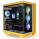 Obudowa PC Thermaltake 38 View TG Midi Tower żółty