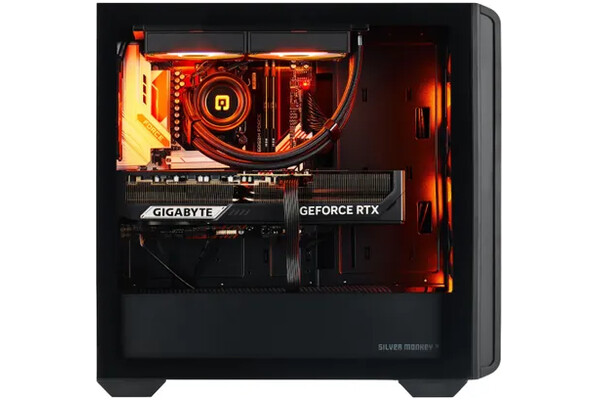 Silver Monkey X Battlestation AMD Ryzen 7 32GB NVIDIA GeForce RTX 5090 32GB 2TB SSD brak