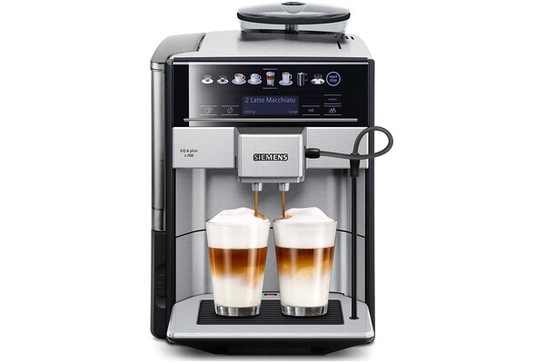Ekspres Siemens EQ.6 Plus S700 TE657313RW automatyczny czarno-srebrny