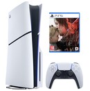 Konsola Sony PlayStation 5 Slim biało-czarny + Astros Playroom|Death Stranding 2 On the Beach Gra PS5