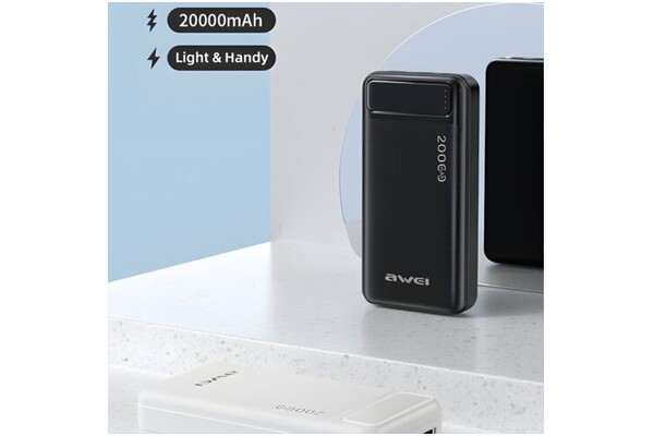 Powerbank Awei P6K 20000mAh 10.5W czarny