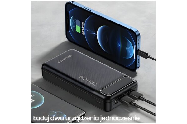 Powerbank Awei P6K 20000mAh 10.5W czarny