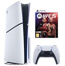 Konsola Sony PlayStation 5 Slim biało-czarny + Astros Playroom|EA Sports UFC 5 Gra PS5