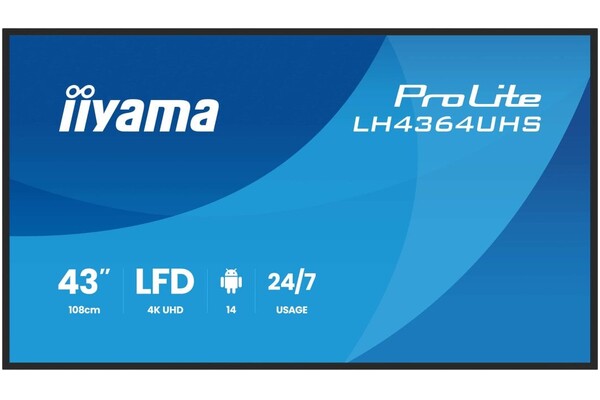 Monitor 43.0" IIYAMA LH4364UHS-B1AG czarny