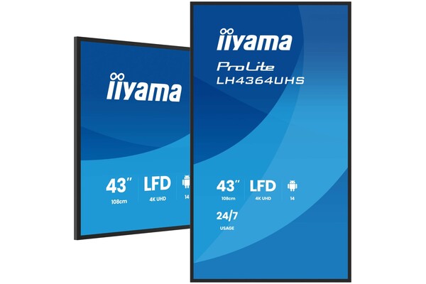 Monitor 43.0" IIYAMA LH4364UHS-B1AG czarny