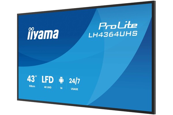 Monitor 43.0" IIYAMA LH4364UHS-B1AG czarny