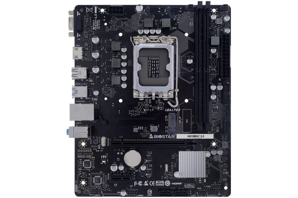 Płyta główna BIOSTAR H610MHC 2.0 Socket 1700 Intel H610 DDR4 microATX