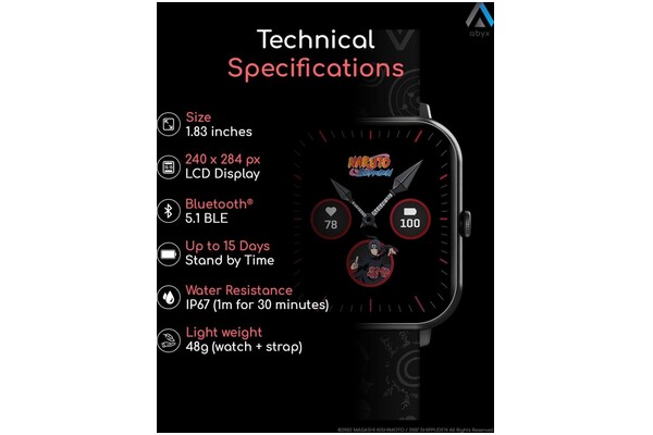 Smartwatch Overmax Touch czarny