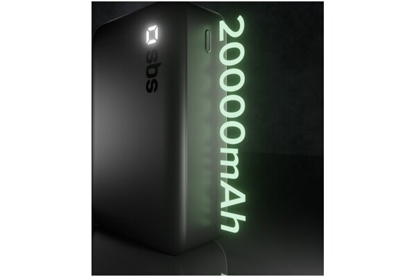 Powerbank SBS TEBBCT20000PDLDK 20000mAh 20.0W czarny