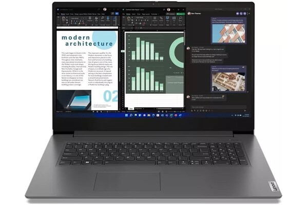 Laptop Lenovo V17 17.3" Intel Core i7 13620H Intel UHD 64EUs 16GB 512GB SSD M.2 Windows 11 Professional szary