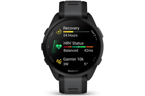 Smartwatch Garmin Forerunner 165 1.20" czarno-szary