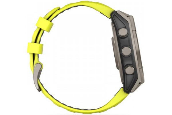 Smartwatch Garmin Fenix 8 Sapphire Solar 1.30" grafitowo-żółty