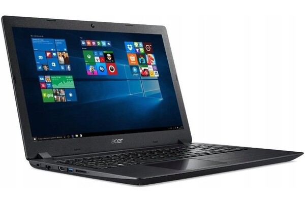 Laptop ACER Aspire 3 15.6" Intel Core i3 6006U Intel HD 8GB 512GB SSD M.2 Windows 10 Home czarny