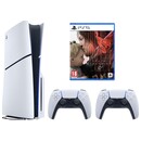 Konsola Sony PlayStation 5 Slim biało-czarny + Astros Playroom|Death Stranding 2 On the Beach Gra PS5 + Kontroler PlayStation