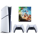 Konsola Sony PlayStation 5 Slim biało-czarny + Astros Playroom|LEGO Horizon Adventures Gra PS5 + Kontroler PlayStation
