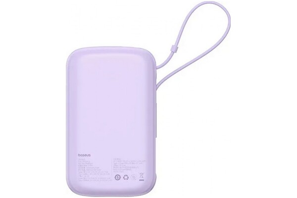 Powerbank Baseus Qpow Pro 10000mAh 22.5W fioletowy