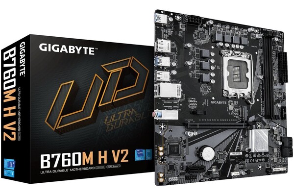 Płyta główna GIGABYTE B760MH V2 Socket 1700 Intel B760 DDR5 microATX