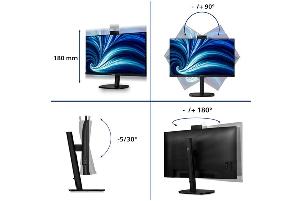 Monitor 31.5" Philips 32B2U3601H/00 czarny