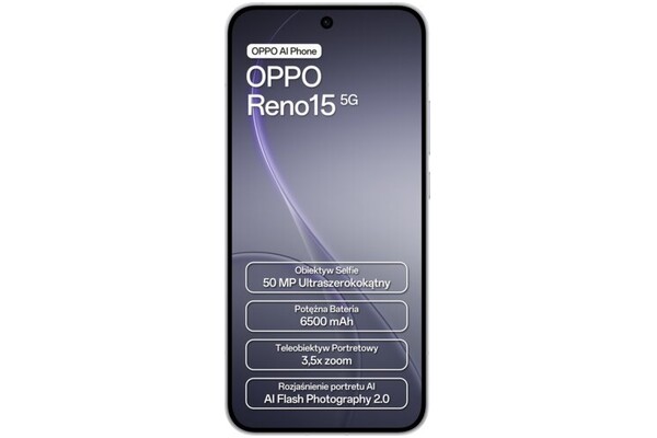 Smartfon OPPO Reno15 5G biały 6.59" 8.0GB/512.0GB