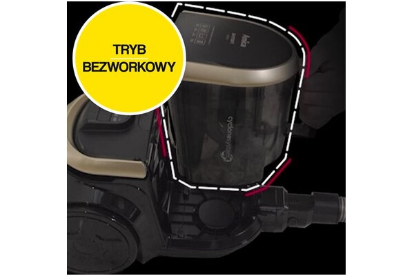 Odkurzacz AMICA VM4014 Akman tradycyjny z pojemnikiem 800W czarny