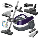 Odkurzacz Bosch BWD41740 AquaWash&Clean tradycyjny workowy szaro-fioletowy