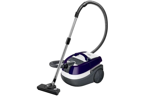 Odkurzacz Bosch BWD41740 AquaWash&Clean tradycyjny workowy 1700W szaro-fioletowy