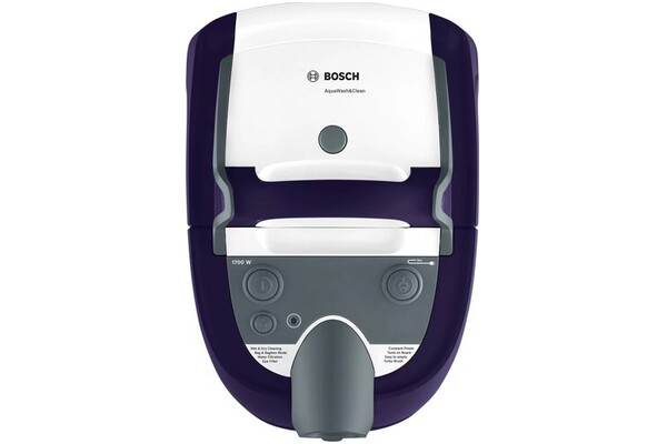 Odkurzacz Bosch BWD41740 AquaWash&Clean tradycyjny workowy 1700W szaro-fioletowy