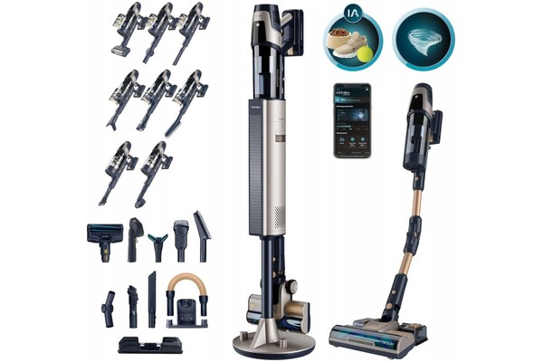 Odkurzacz Cecotec 11500 Conga Rockstar pionowy bezworkowy biały