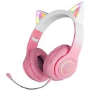 Słuchawki DEFENDER Freemotion Nauszne Bezprzewodowe różowy