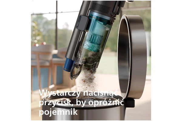 Odkurzacz Philips XC815501 Aqua pionowy z pojemnikiem czarno-niebieski