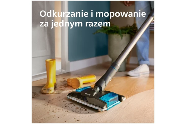 Odkurzacz Philips XC815501 Aqua pionowy z pojemnikiem czarno-niebieski
