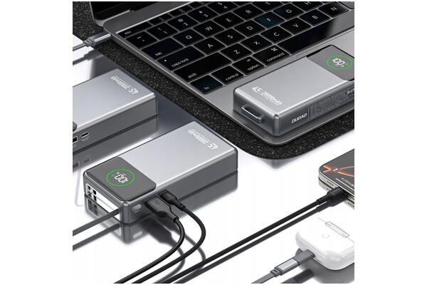 Powerbank Dudao K31 Pro 20000mAh 22.5W szary